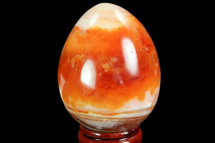 Colorful Carnelian Agate Egg - Madagascar #98574
